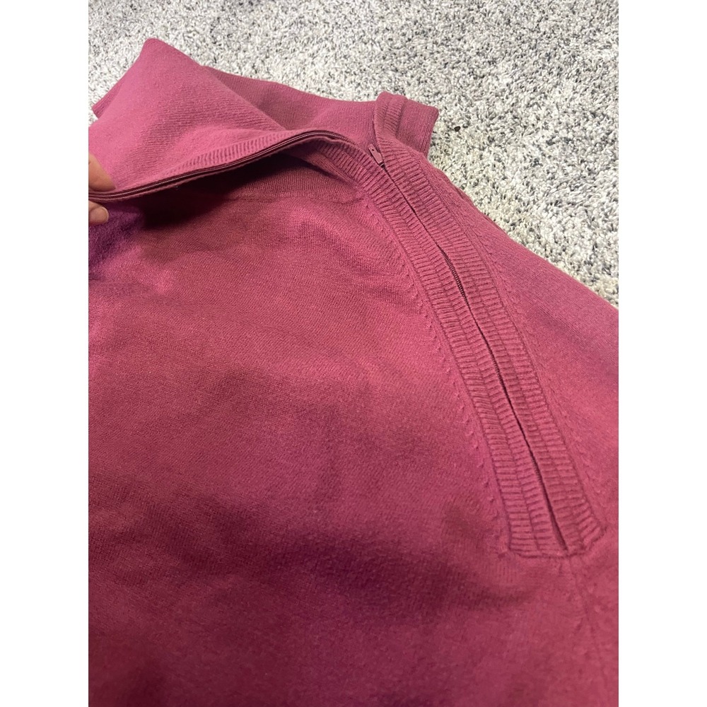 Seraphine‎ Maternity Nursing Pullover Knit Sweater, Mock-Neck Size XXL Berry Red - Picture 6 of 12